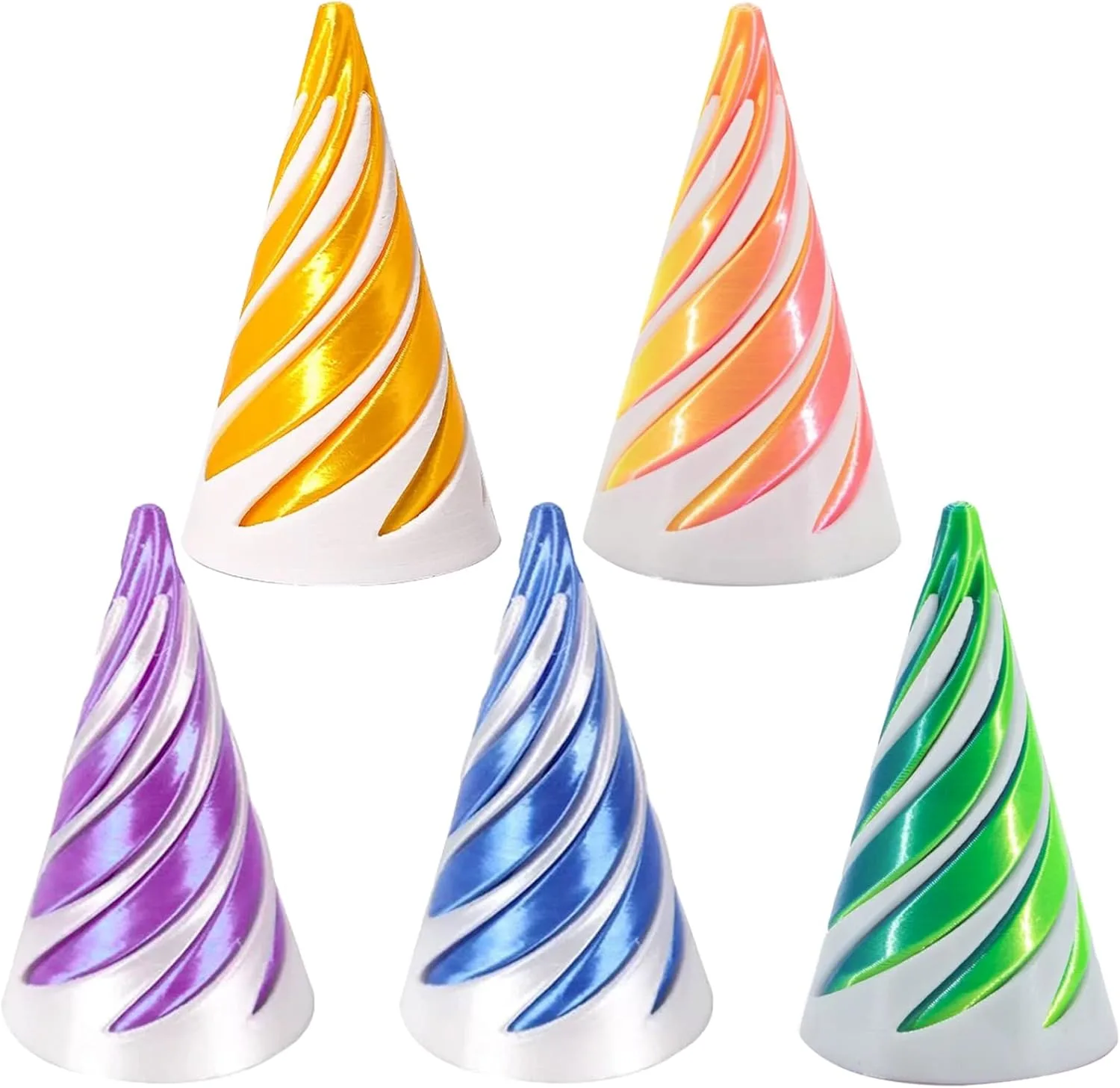 3D Printed Spiral Cone Fidget Toy1 3D Printed Spiral Cone Fidget Toy - Image 2