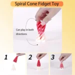 3D Printed Spiral Cone Fidget Toy - Image 4